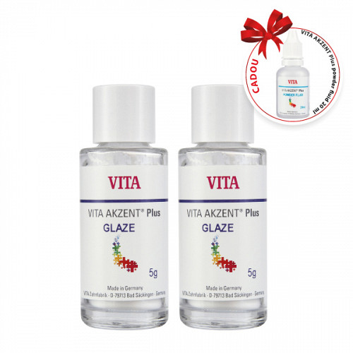 2 x Vita Akzent plus glaze powder 5g + CADOU Vita Akzent plus powder fluid 20 ml