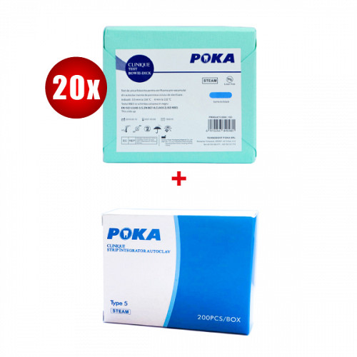 20 x Clinique Test Bowie Dick + Clinique Strip integrator clasa 5