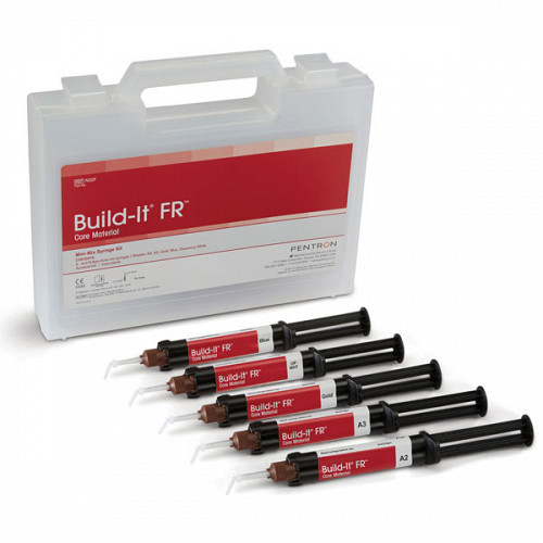 Build-It FR Mini Mix Kit 5 x 4ml, asortate N32F - material pentru reconstituiri coronare ranforsat cu fibra de sticla