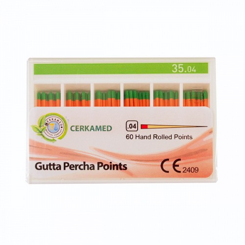 Conuri Gutaperca Conicitate 04 #35 60buc CERKAMED