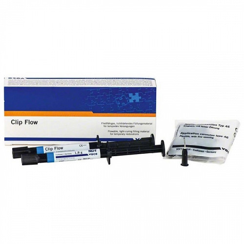 Clip Flow 2x1.8g Compozit Fotopolimerizabil Pentru Obturatii Provizorii VOCO