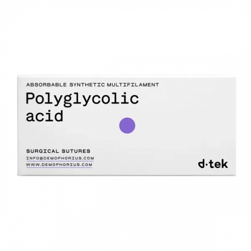 Fire sutura acid poliglicolic resorbabil 4/0 cu ac de 18mm 3/8 rotund 12 buc/cutie