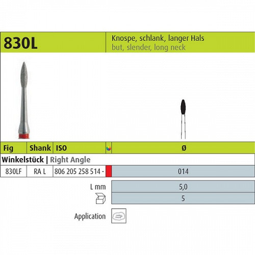 Freze Diamantate 830LF.RAL.014 JOTA