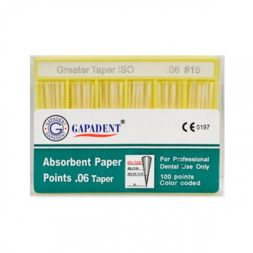 Gapa conuri de hartie taper 100 buc/cut 06 nr.15 albe