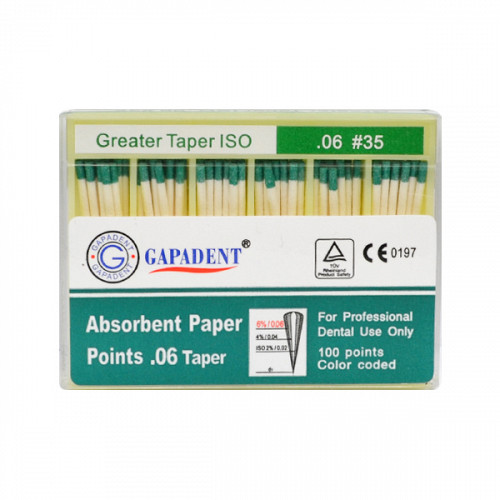 Gapa conuri de hartie taper 100 buc/cut 06 nr.35 verde