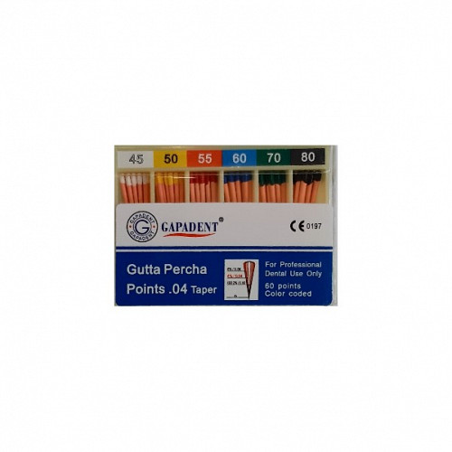 Gapa conuri gutaperca taper 60 buc/cut 04 ass Seria 2