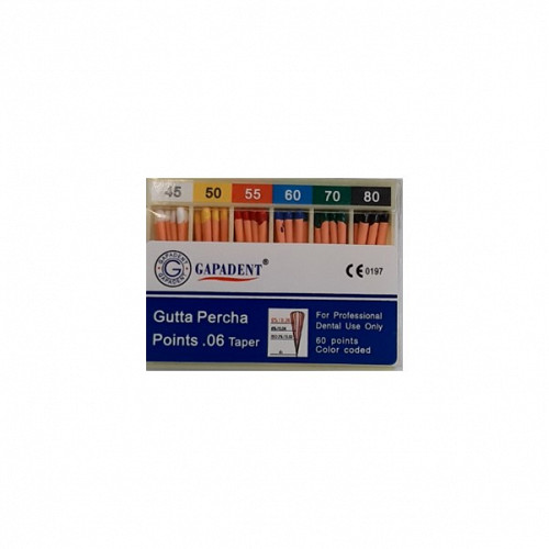 Gapa conuri gutaperca taper 60 buc/cut 06 ass Seria 2