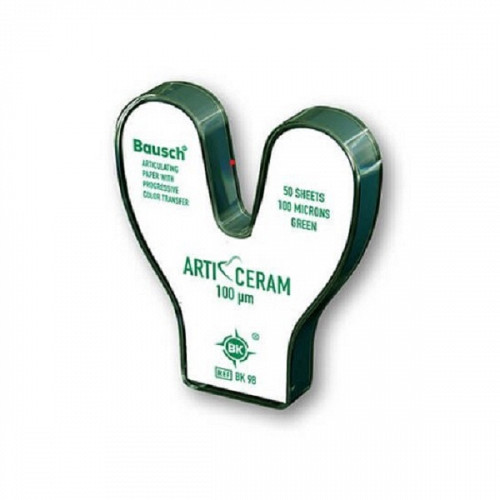 Hartie De Articulatie Potcoava Cu Transfer Progresiv De Culoare BK93 Arti-Ceram 200µ 50buc BAUSCH