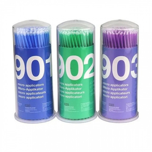 Microaplicatoare Fine 100buc/cut Verde PREMIUM PLUS