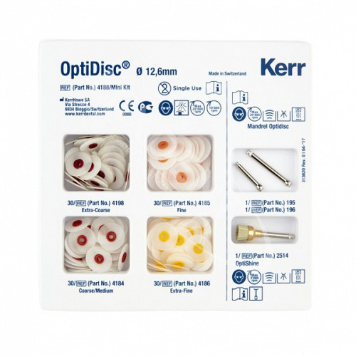 Optidisc Mini Kit 4188 - discuri asortate de finisare si lustruire, 120 buc/cutie