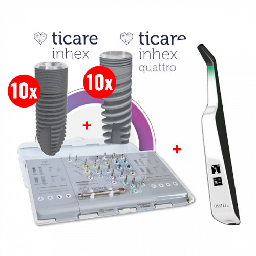 Pachet 4: Osstell Beacon + 10 Implanturi Inhex + 10 Implanturi Quattro + MG Modular Surgical Box