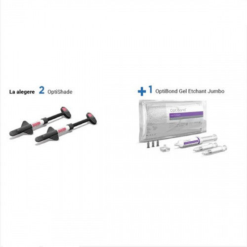 PACHET PROMO 2 x Optishade Universal Seringa 4g KERR + Etching Gel Jumbo 30g KERR