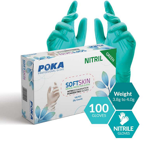 Poka Manusi Nitril XS Green