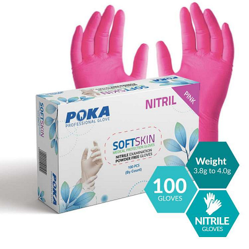 Poka Manusi Nitril XS Pink