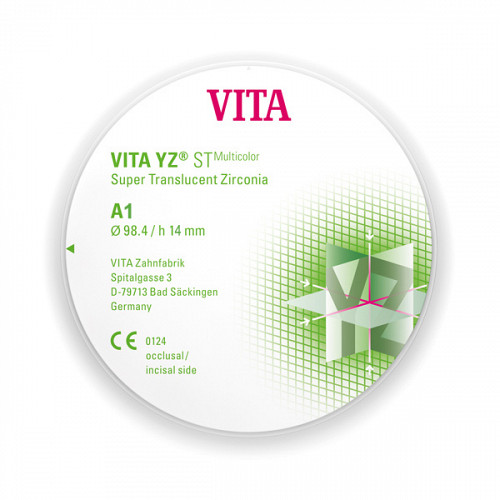 VITA YZ STMulticolor A1 98.4 x 14 mm