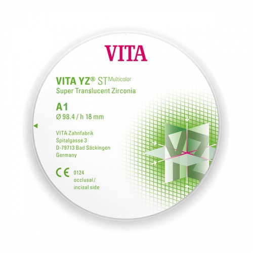 VITA YZ STMulticolor A1 98.4 x 18 mm