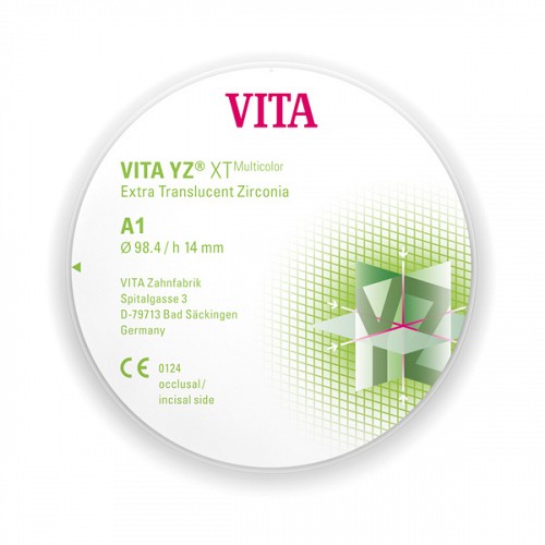 VITA YZ XTMulticolor A1 98.4 x 14 mm