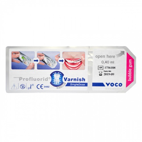 Voco Profluorid Varnish Bubble Gum 0.4ml lac desensibilizant cu fluor #2239