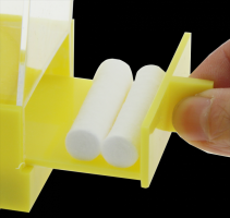 CLINIQUE COTTON ROLLS DISPENSER YELLOW - imagine 2