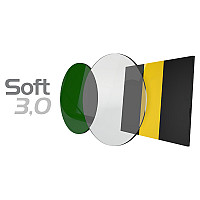 Folii gutiere soft bicolor black/yellow 3.00mm 2buc patrate