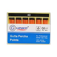 Gapa conuri gutaperca 120 buc/cut nr.40 negru