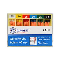 Gapa conuri gutaperca taper 60 buc/cut 06 asortate