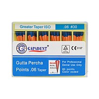 Gapa conuri gutaperca taper 60 buc/cut 06 nr.30 albastre