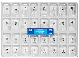 Kit Coroane Transparente Pentru Anteriori 64buc 1910 TOR VM