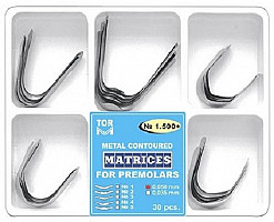 Kit Matrice Metalice Conturate Premolar Asortate 0.050mm 30buc 1500+ TOR VM