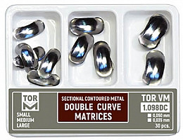 Kit Matrice Sectionale Conturate 0.050mm Dublu Curbate Large 30buc 1098DC TOR VM