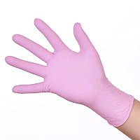 Manusi nitril XS pink 100 buc/cutie - imagine 2