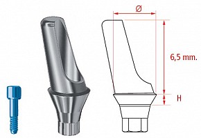 MG Inhex Bont protetic angulat 15 grd. Std. 3mm 23201315