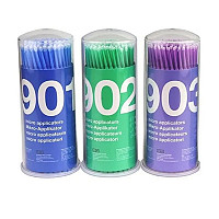 Microaplicatoare Fine 100buc/cut Verde PREMIUM PLUS