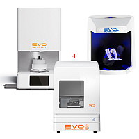 Pachet 2: EVO Milling machine P5.3 + EVO SINTER cuptor sinterizare + EVO 3D Scan Plus