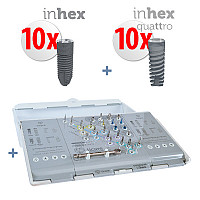 10 Implanturi Inhex + 10 Implanturi Quattro +  MG Modular Surgical Box