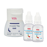 Pachet: Vita akzent plus glaze powder 30 g + 2 x Vita akzent plus powder fluid 20 ml