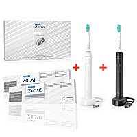 Pachet: Zoom Kit Albire 2 pacienti 25% HP + 2 periute Philips Sonicare 3100