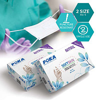 Poka Manusi Nitril XS Violet Blue - imagine 2