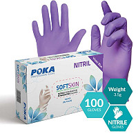 Poka Manusi Nitril XS Violet Blue