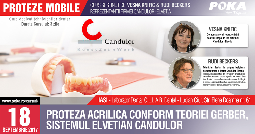 Proteza Acrilica conform teoriei GERBER, SISTEMUL ELVETIAN CANDULOR