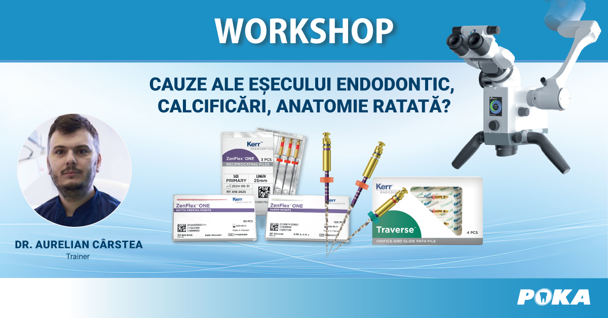 Cauze ale esecului endodontic, calcificari, anatomie ratata?