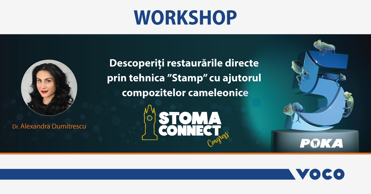 Descoperiți restaurările directe prin tehnica “Stamp” cu ajutorul compozitelor cameleonice