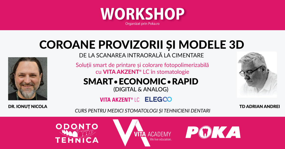 COROANE PROVIZORII ȘI MODELE 3D DE LA SCANAREA INTRAORALĂ LA CIMENTARE