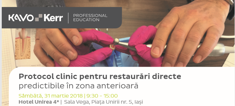 Protocol clinic pentru restaurari directe predictibile in zona anterioara