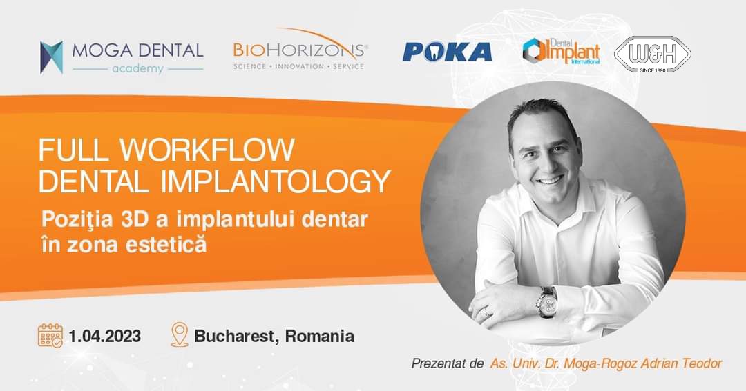 Full workflow dental implantology - Pozitia 3D a implantului dentar in zona estetica