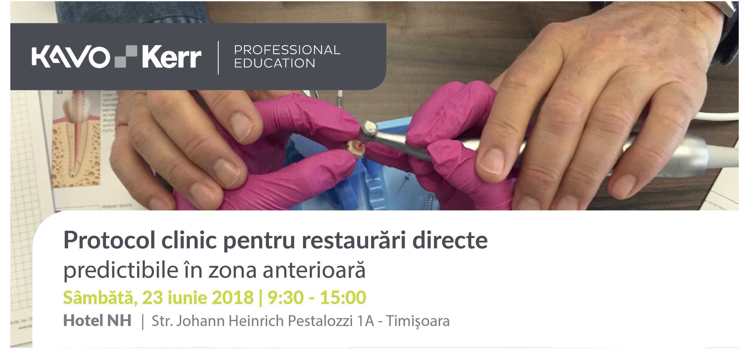 Protocol clinic pentru restaurari directe predictibile in zona anterioara